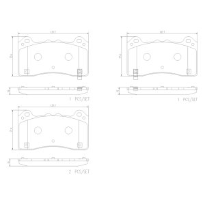 Ford Focus Brake Pads - Front - Brembo OE - PRIME Ceramic - `16-`18 Ford Focus Brake Pads - Front - Brembo OE - PRIME Ceramic - `16-`18